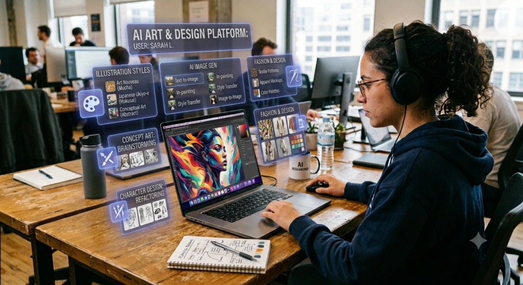 AI image generation with Midjourney and Firefly