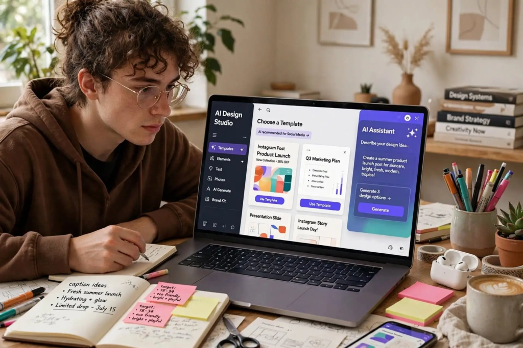 Canva AI design tool for creating graphics
