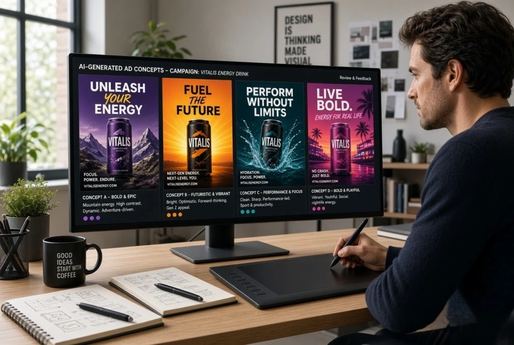 Adobe Firefly AI image generator for creative design concepts