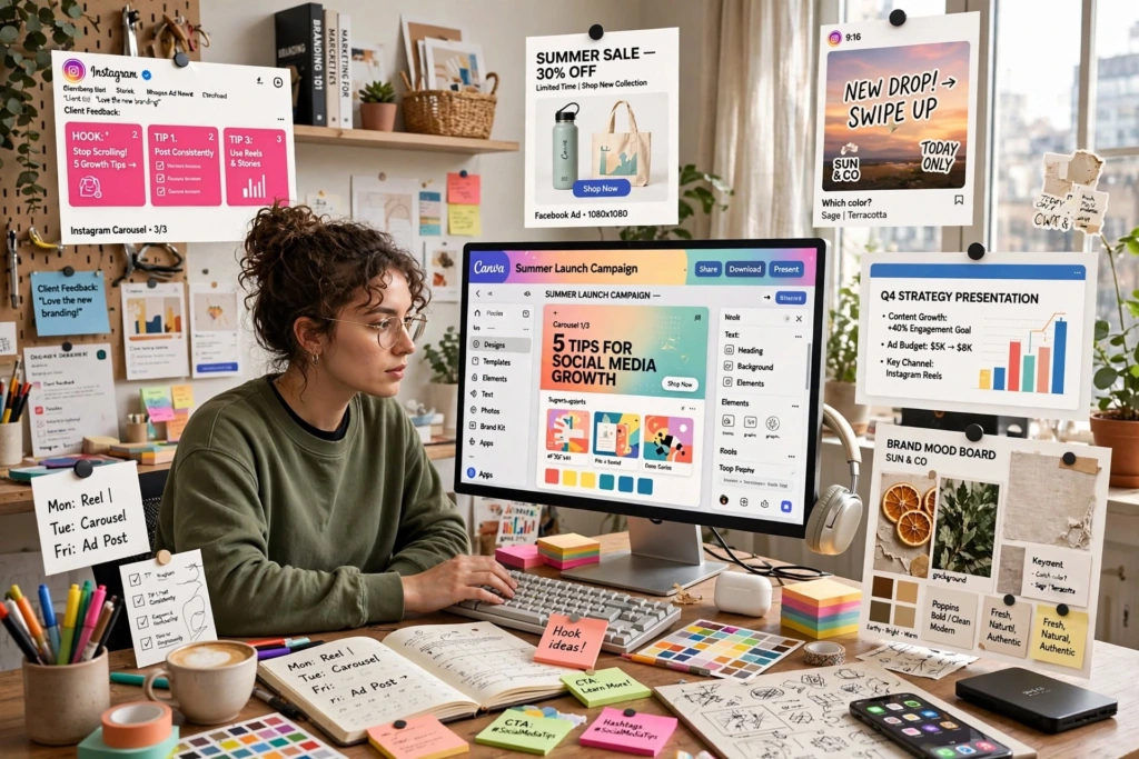Canva AI for marketing design