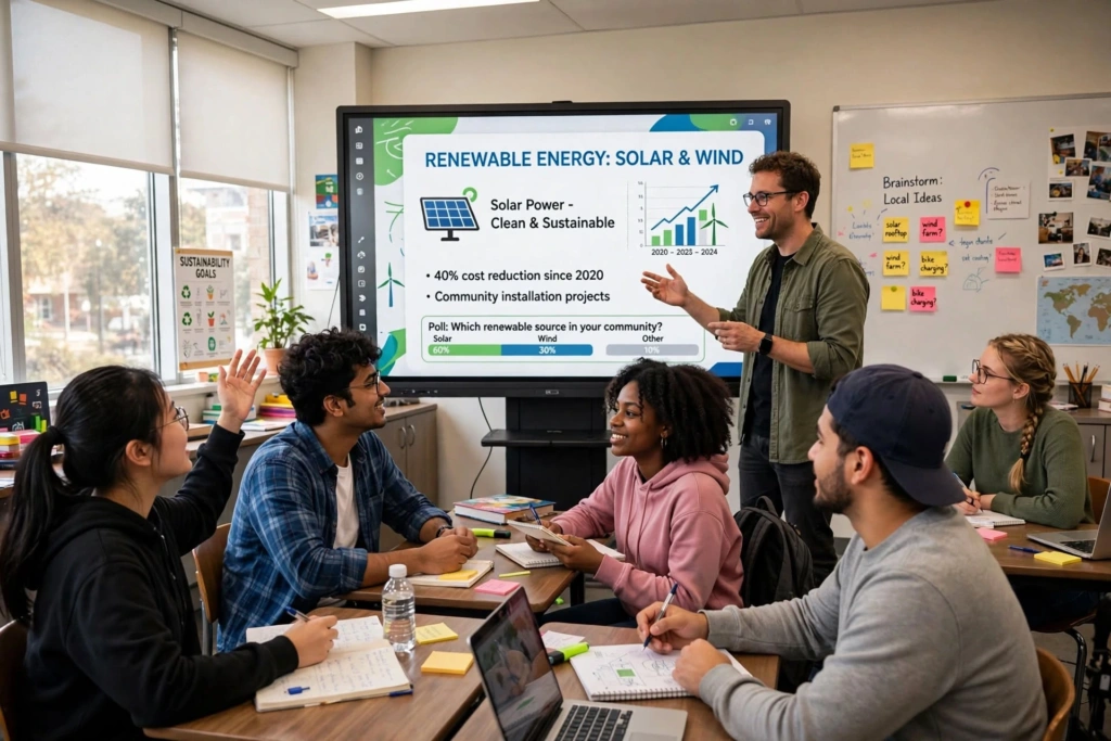 AI tool for interactive classroom lessons