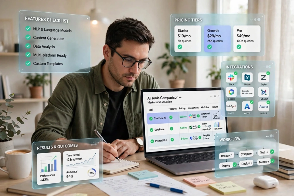 Choosing AI marketing tools