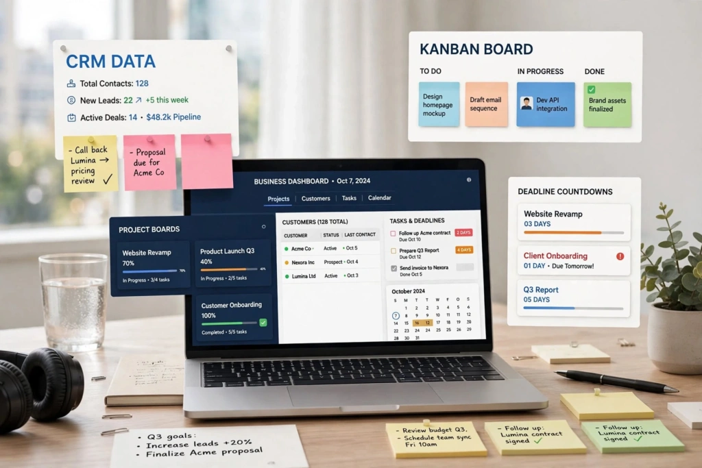 AI business organization and project management