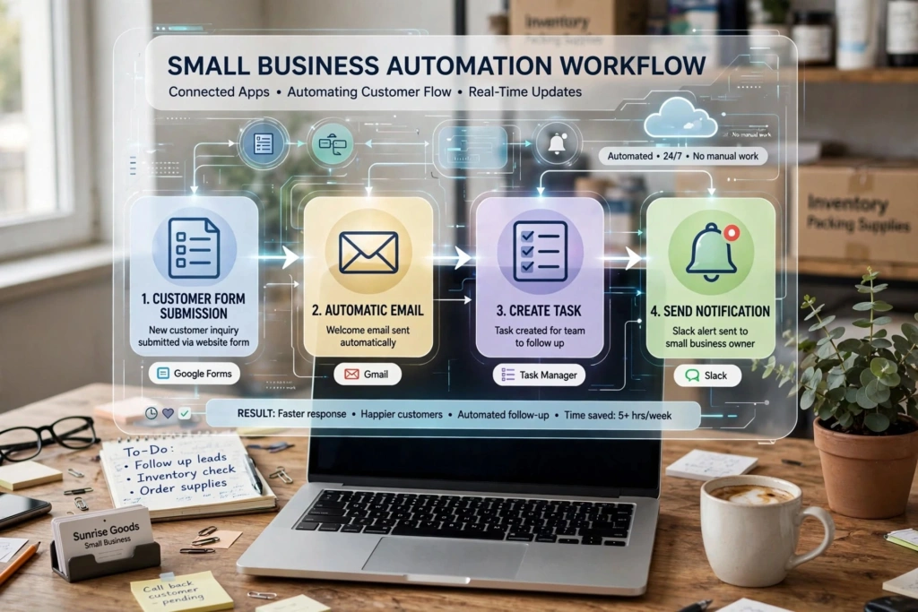AI automation for small business workflows