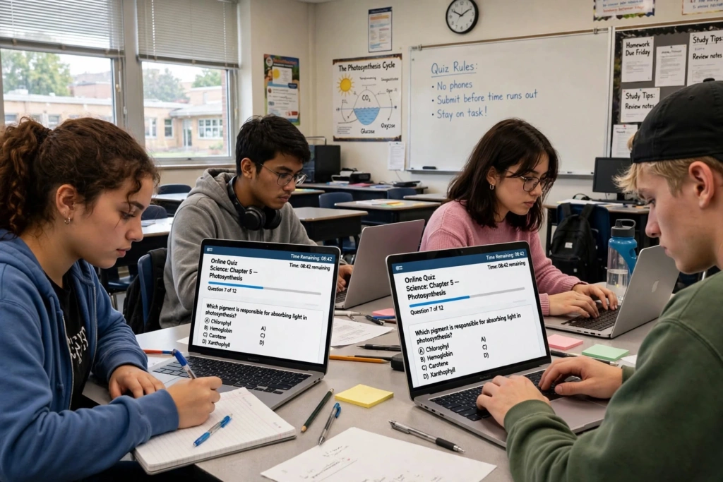 AI quiz tool for teachers and students